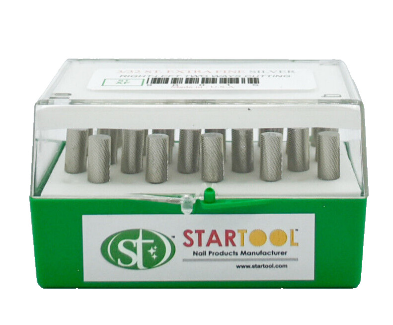 Startool Acrylic Nail Drill 3/32" STXF Extra Fine Silver ( 25 Pcs in Box )