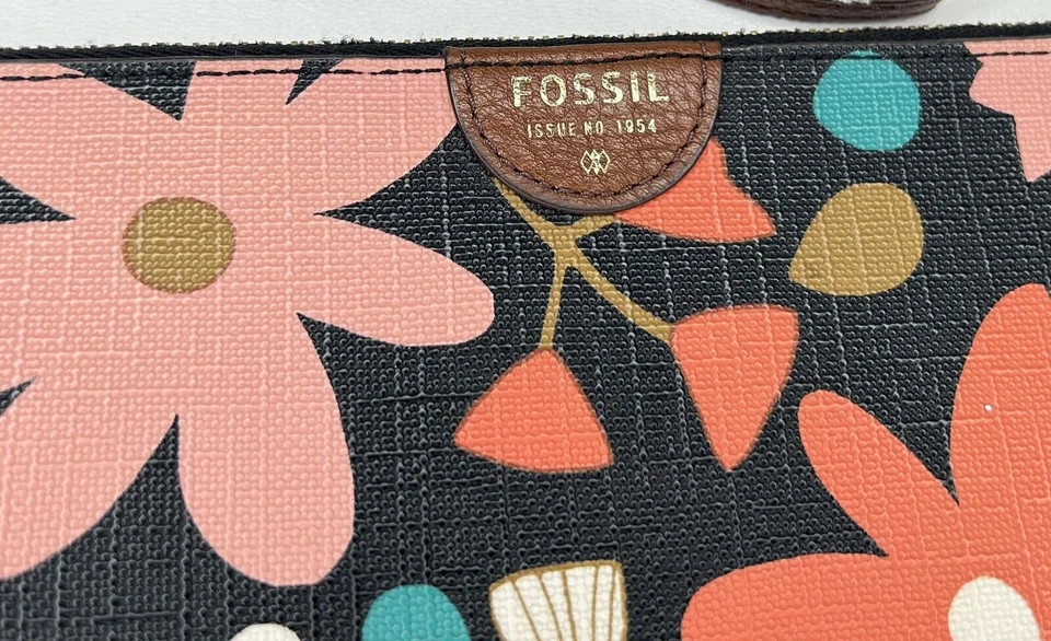 #FOSSIL Bolsa Sydney Bolsa Floral con Borde de Cuero Grande Foto 2 de 4