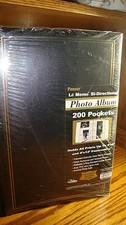 Pioneer Bi-Directional Photo Album Black 200 Pics European Bonded Leather  Y581
