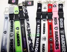 NFL Las Vegas Raiders keychain Lanyard - Pick Your Color!