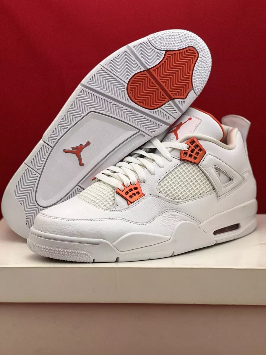 Nike Air Jordan4 Retro White/Team Orange