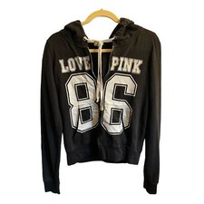 PINK 86 by VICTORIA'S SECRET 2010 Full Zip Sweatshirt Hoodie Women's Size Med