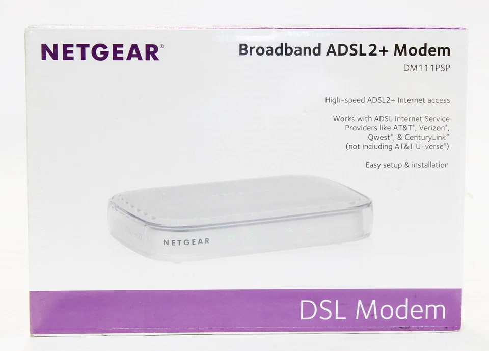 Netgear Broadband High-Speed ADSL2+ Internet Access DSL Modem (DM111PSP-100NAS) - Image 2 of 4