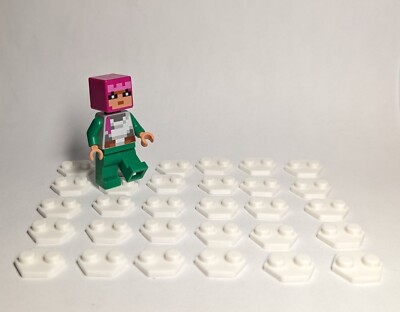 (30) - Minifigure Display Stands Lot Set of NEW 1 X 2 Stud Hexagon Plates