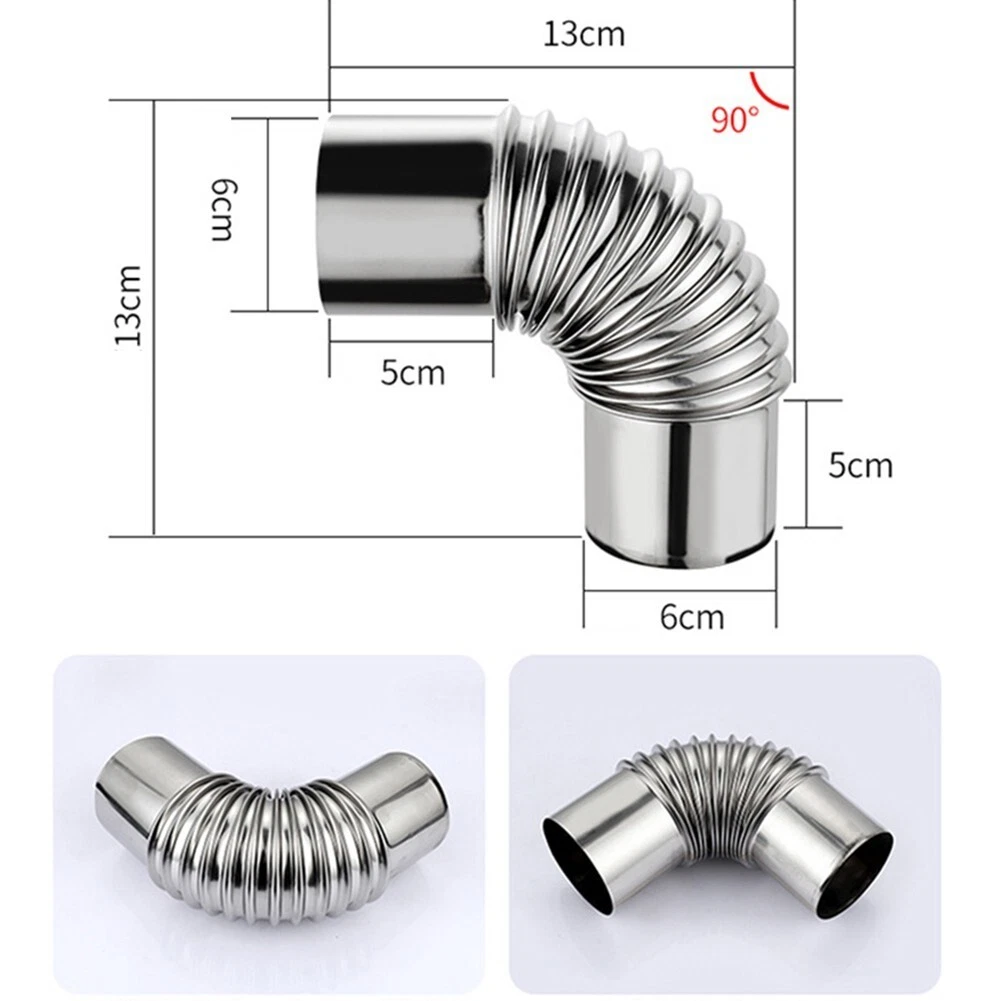 60mm-80mm Stainless FLUE PIPE ELBOW RAIN TOP COVER WOOD LOG BURNER STOVE |  eBay
