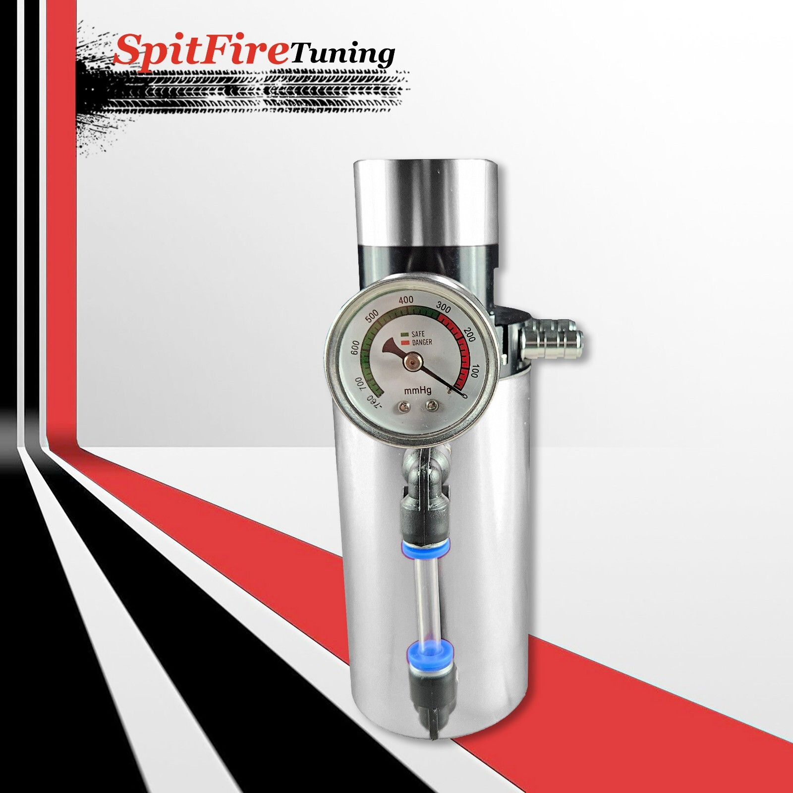 Oil Catch Can Baffled Tank Breather Universal Silver V2.0 Fits Lamborghini