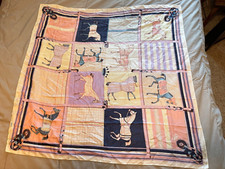 Horse Themed 100 Polyester Scarf 34 X 34
