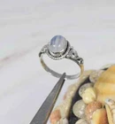 Rainbow Moonstone Gemstone Ring-925 Sterling Silver-Women Jewelry-Gift For Her