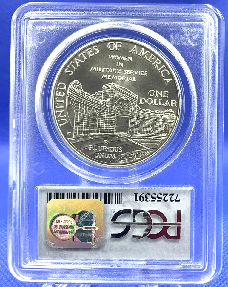 🏆1994-W WOMEN IN MILITARY Silver Dollar American Heros Lynch Sig ✅ PCGS MS69 🏆 - Image 4 of 4