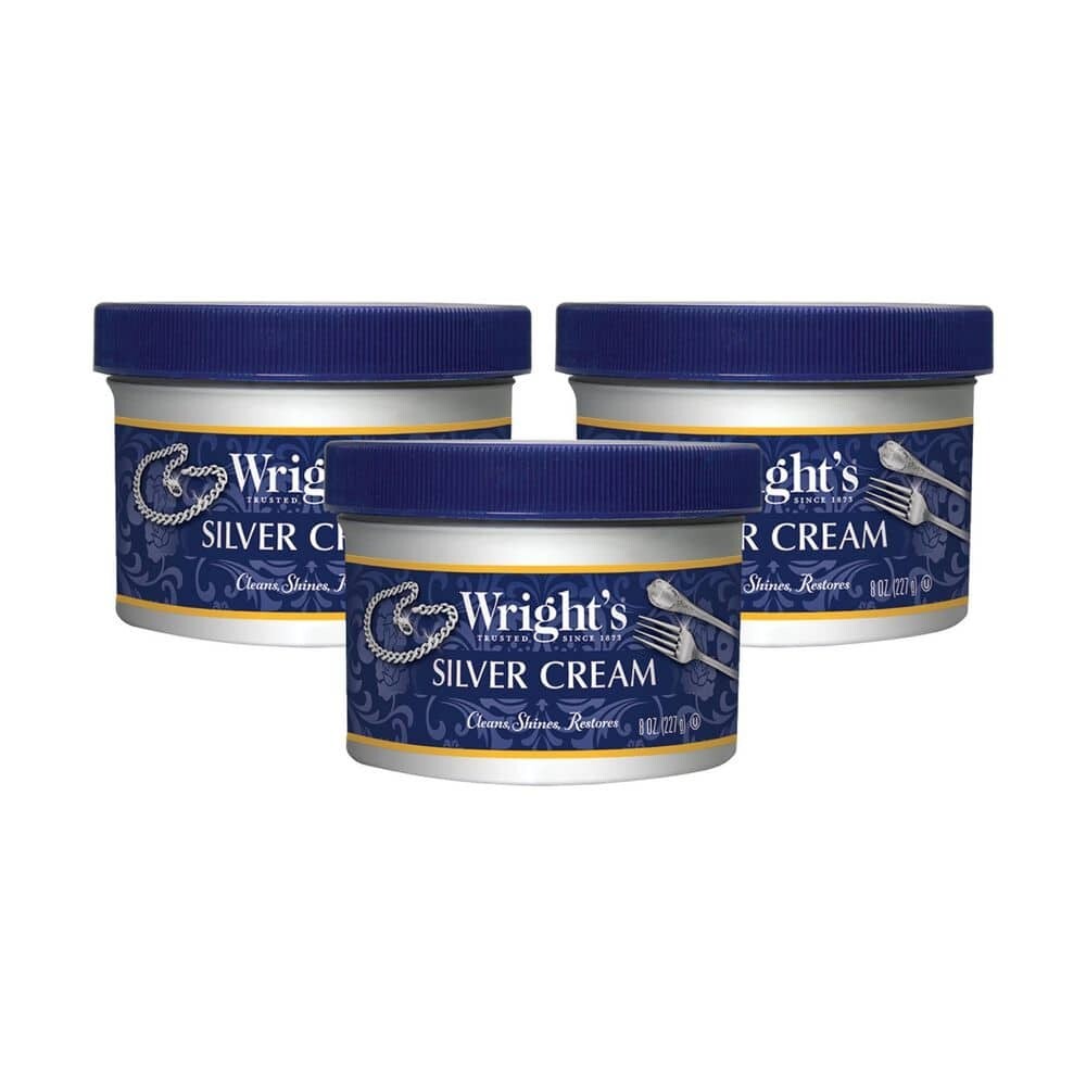 Wright's Silver Cleaner and Polish Cream Oz PACK