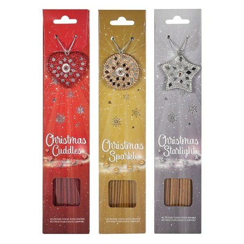 Christmas Incense Sticks with holders including cinnamon, nutmeg, orange & Clove - Picture 2 of 22