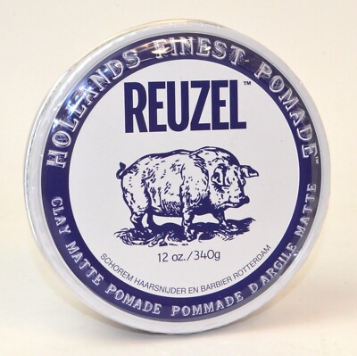 Reuzel Clay Matte Pomade 12 oz (340g) Can *New* REU034