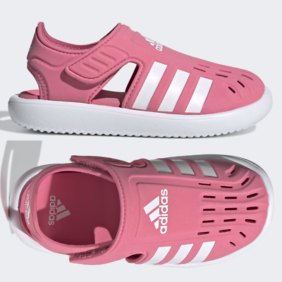 adidas Water Sandals Kids SIZE 11.5 Girls Boys Shoes Pink Hook & Loop | eBay
