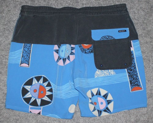 nwt RIP CURL MIRAGE BOARDSHORTS 7" Ins Downline Mod Print Surf 38 Board Shorts - Picture 6 of 7