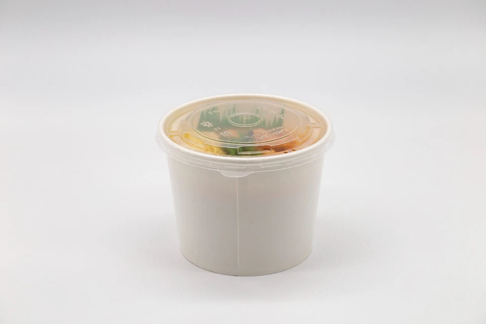 1000ml To go Paper Ramen Bowls Noodle Soup Bowl Deli Container with Lids - Image 2 of 4