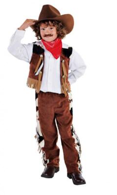 Cowboy Weste Chaps Country Western Trapper Kostüm Cowboykostüm Anzug Hut Stern