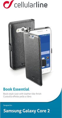 Cellularline bookessengalcore2K Folio Schwarz Hülle für Samsung Galaxy Core 2