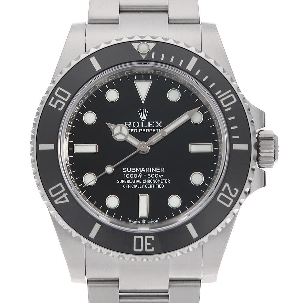 ROLEX SUBMARINER No Date 124060 black Random Number second hand mens