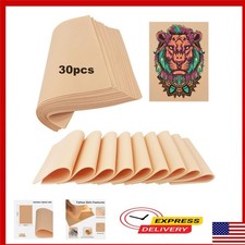 30 Pack Tattoo Practice Skin 8x6 Silicone Sheets 1mm Reusable