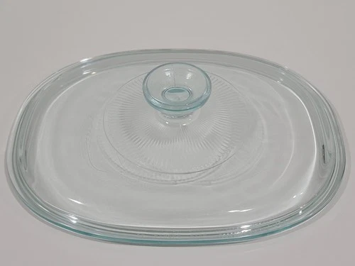 Pyrex F12C Replacement Lid Clear Oval Ribbed Casserole Corning Ware 1-1/2 Quart