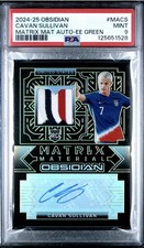 2024-25 Obsidian Cavan Sullivan RPA Matrix Material Green /5 (RC) PSA 9 *POP 1*