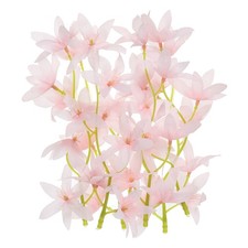 12PACK 7" Artificial Orchid Flower Floating Candles Simulation Flower Pink