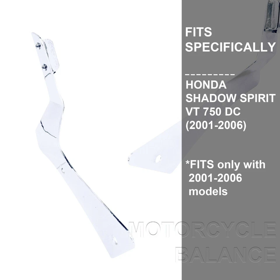 Almohadilla de respaldo Sissy Bar para Honda Shadow Spirit VT750 DC 2001-2008 Foto 3 de 4