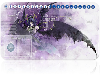 Board Game Digimon Playmat With Card Zones Mousepad Playmat of TCG CCG