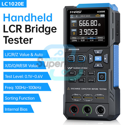 FNIRSI LC1020E Digital Bridge LCR Tester ESR Resistance Capacitance Inductance
