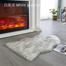 Image of Large Faux Fur Sheepskin Rug Fluffy Mat Room Sofa Hairy Mat Shaggy Floor Carpet