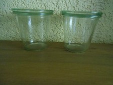 *** 2 WECK STURZGLÄSER ~ MIT GLASDECKEL ~ OHNE RINGE UND KLAMMERN ***