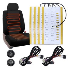 New Universal Built-in Car Seat Heater Kit Fit 2 Seat 12V Alloy Wire Heating Pad