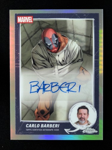 2025 Topps Chrome Deadpool CARLO BARBERI Auto Comic Book Artist #MCBA-01 A