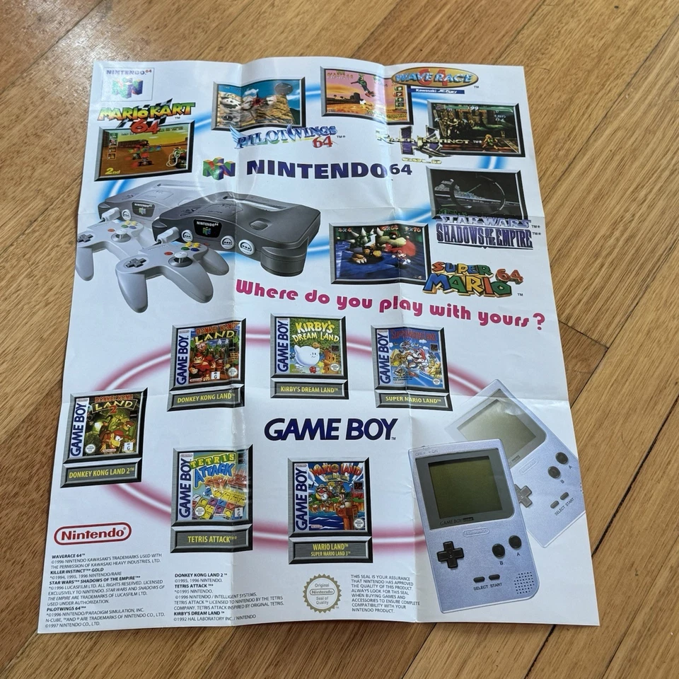 Banjo Kazooie Nintendo 64 N64 Game Boxes & Complete Manual, Insert & Poster - Image 3 of 4