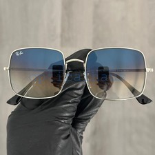 NEW Ray-Ban RB 1971 Silver Square Blue Gradient 54mm Unisex Sunglasses