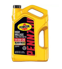 Pennzoil High Mileage 5W-20 Full Synthetic Motor Oil 5 Qt 2 pack 18.40 per gallon