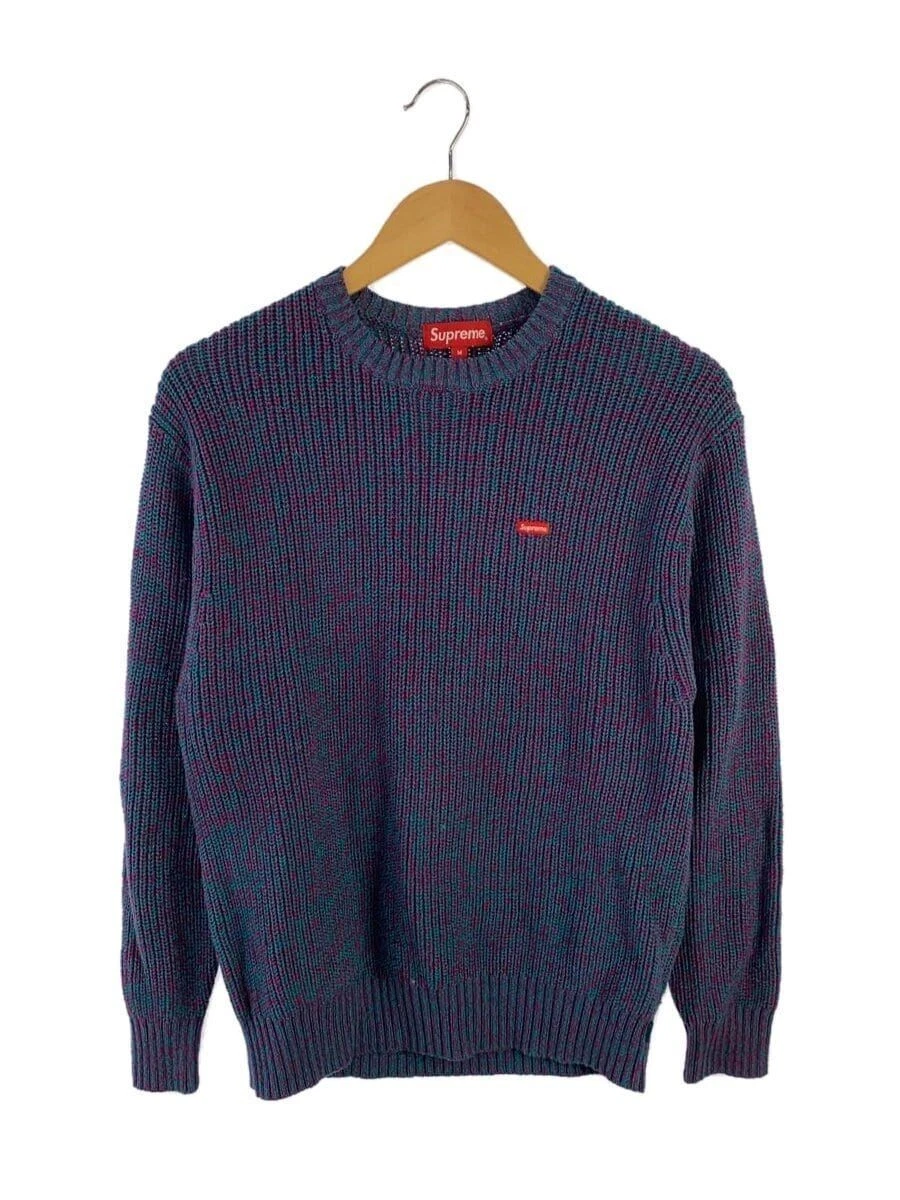 Pull Supreme tricot côte mélangé M coton vert occasion