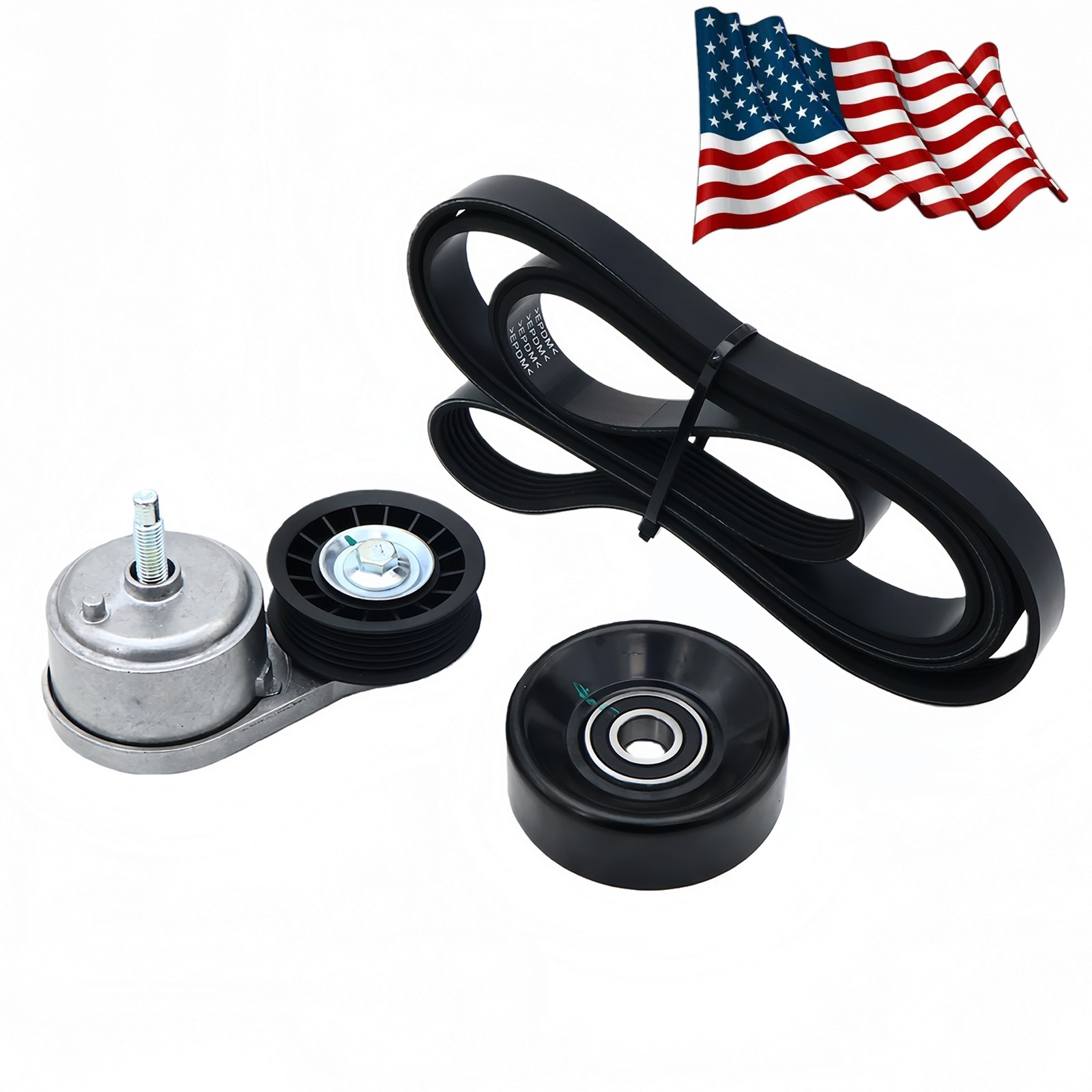 NEW Drive Belt Tensioner Pulleys Kit 38103 38001 For 1996-2005 Chevy Astro 4.3L thumbnail 18