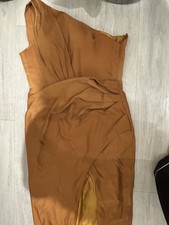 Used Bridesmaid Dress Burnt Yellow Orange size 10