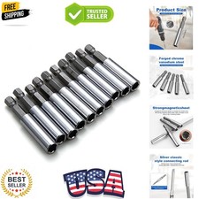 10 Pack Magnetic Extension Socket Drill Bit Holder 1/4" Hex Power Tools