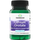 Swanson Lithium Orotate Vegetable Capsules, 5 mg, 60 Count
