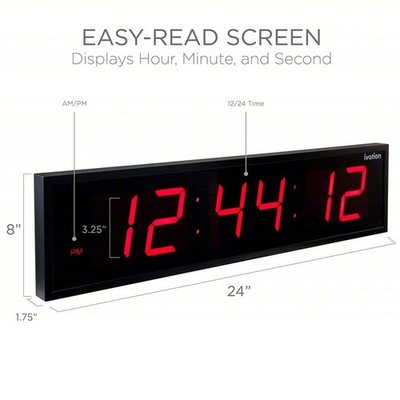 #ad Ivation LED Digital Time Bar 24quot; $65.99