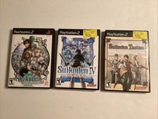 Suikoden III IV and Tactics Lot of 3 Playstation 2 Games CIB W/ Manuals Konami