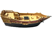 Playmobil Rumpf von Piratenschiff 6678 mit Kanone Anker R&auml;dern und Verzierungen