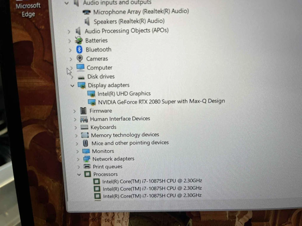 MSI GE66 Raider i7-10875H 64GB RAM 1TB SSD RTX 2080 Super Max-Q Win 11 Foto 2 de 4