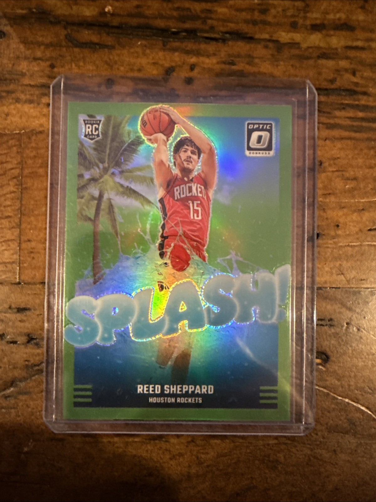 2024-25 Panini Optic Reed Sheppard Splash! Lime Green Prim /199