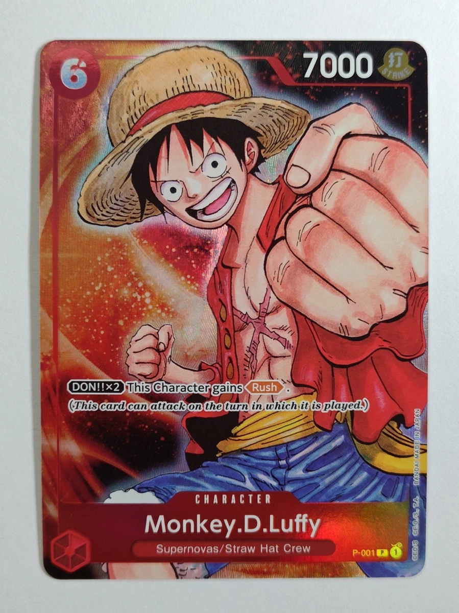 Monkey.D.Luffy P-001 One Piece Promotion Cards for sale | eBay