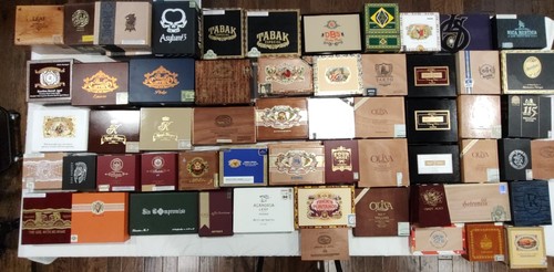 Lot of 7 Empty High Quality Cigar Boxes - FAST FREE SHIPPING!!! Color/Style Vary