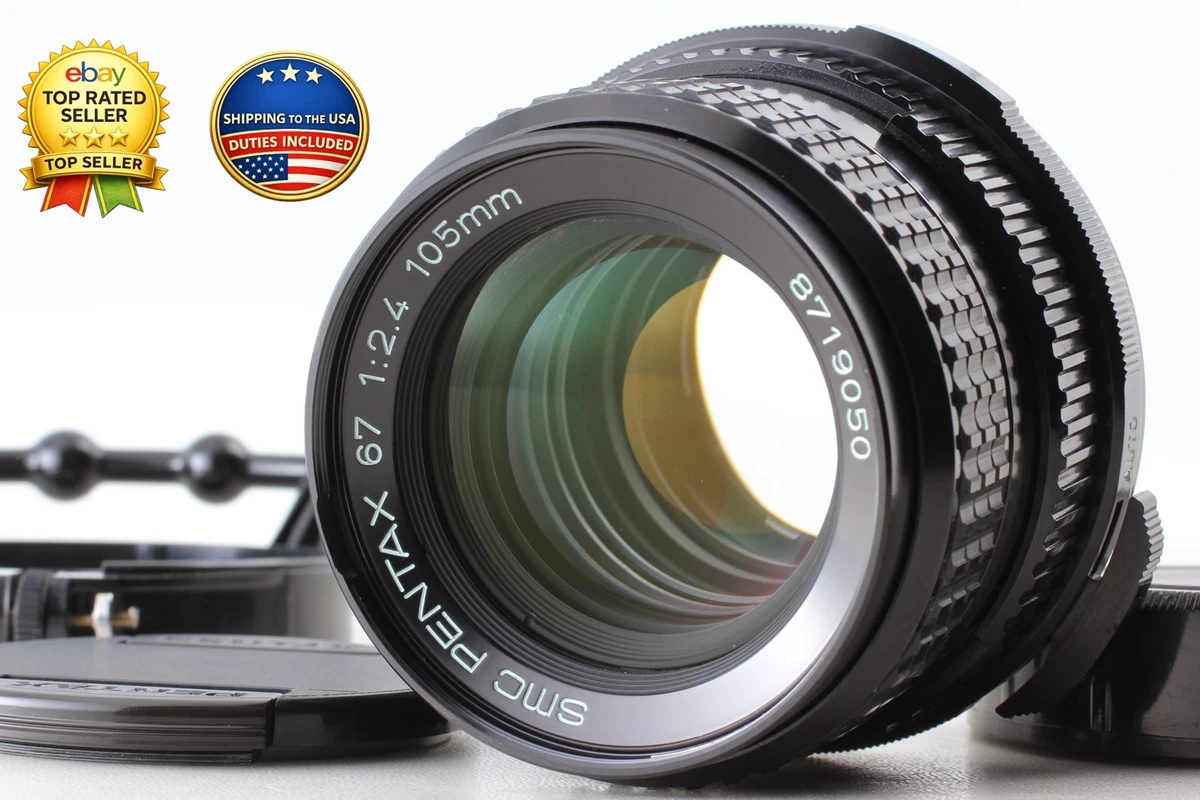Pentax Camera Lenses SMC 105mm Focal f/2.4 Maximum Aperture for