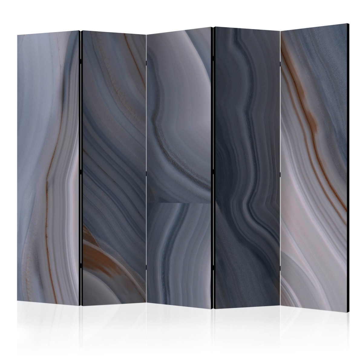 Paravent 5 volets Sea Current 172x225cm en toile intissée pour séparation de pièce